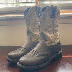 Justin Cowboy Workbooys size 9